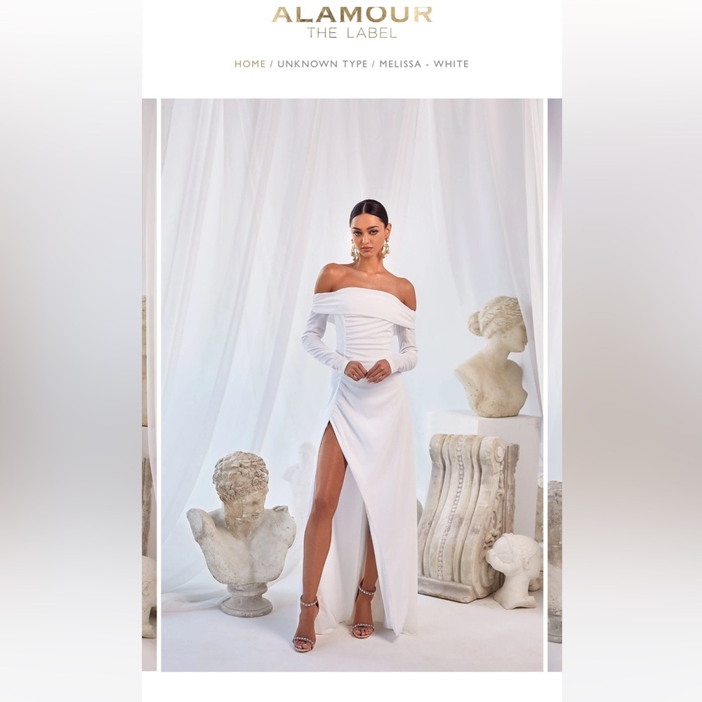 Alamourthelabel Melissa white dress size L brand new with tags perfect condition